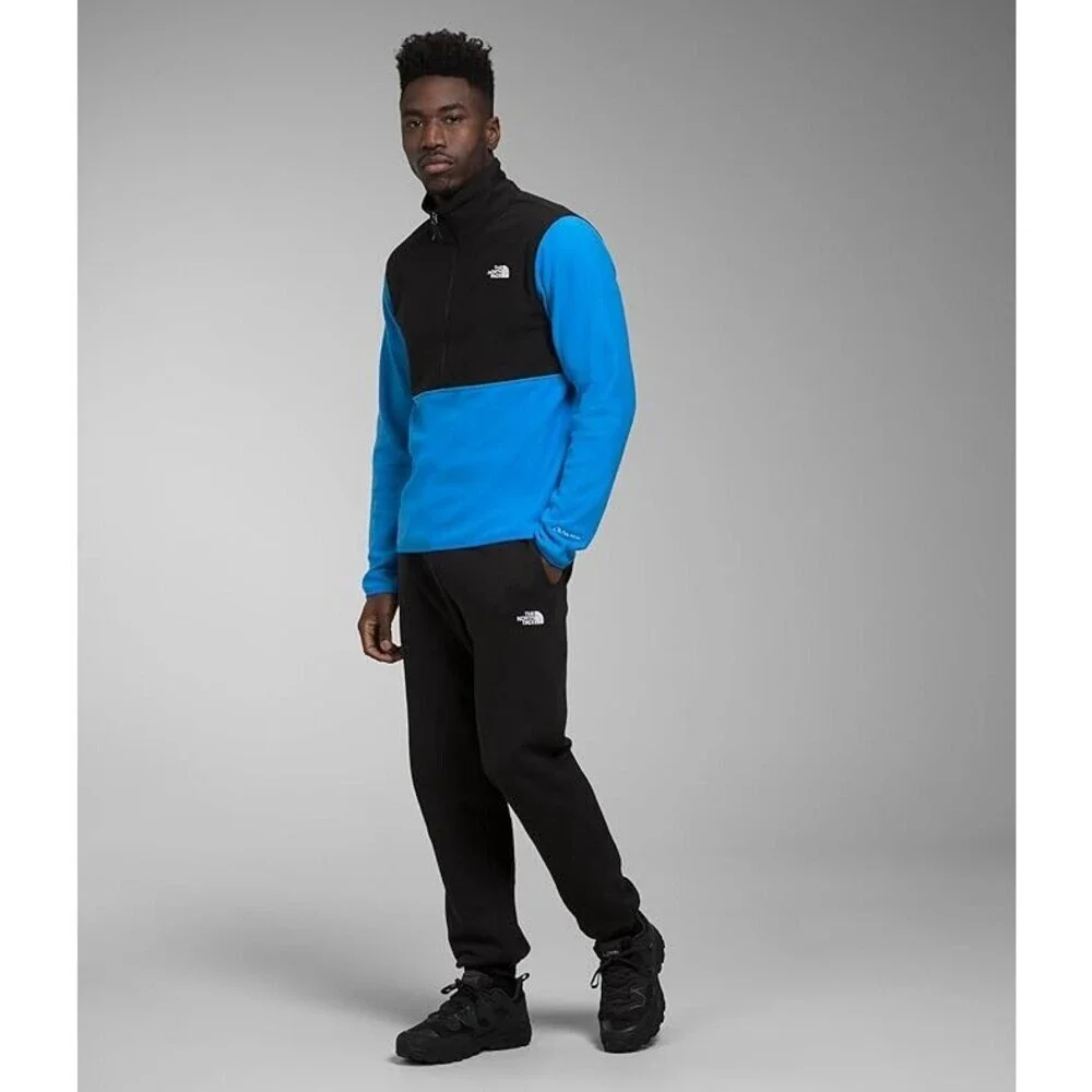 The North Face Alpine Polartec Fleece Jackets Mens XL Blue Black Full Zip DDR236